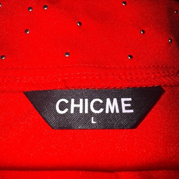 chic Red High-Low Dress - Picture 4 of 4